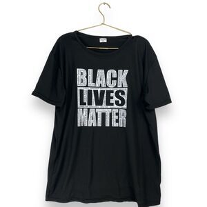 Women's Say Their Names Black Lives Matter BLM Black Tee Size‎ 2XL 464
